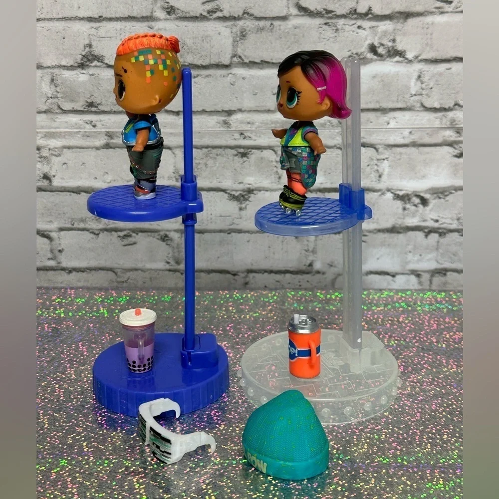 L.O.L. Surprise! LOL Dolls Set of 2 Clubhouse Exclusives GLITCH & SWITCH B.B.